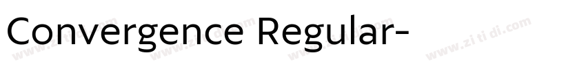 Convergence Regular字体转换